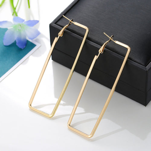 Blijery Trendy Oversize géométrique grandes boucles d’oreilles pour femmes