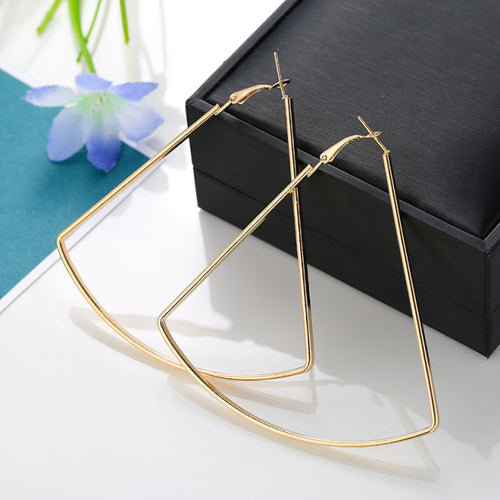 Blijery Trendy Oversize géométrique grandes boucles d’oreilles pour femmes