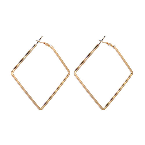 Blijery Trendy Oversize géométrique grandes boucles d’oreilles pour femmes