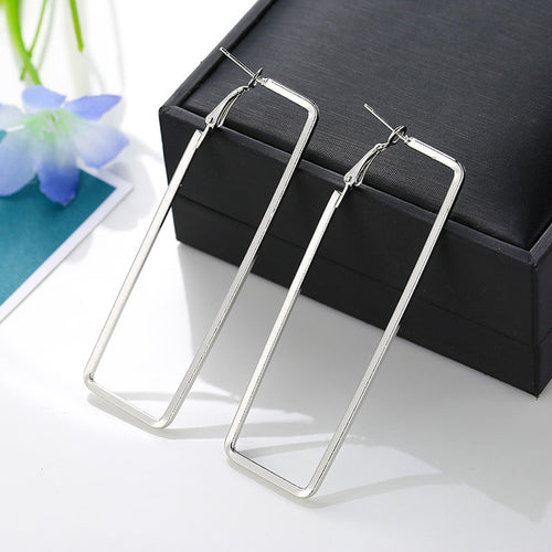 Blijery Trendy Oversize géométrique grandes boucles d’oreilles pour femmes