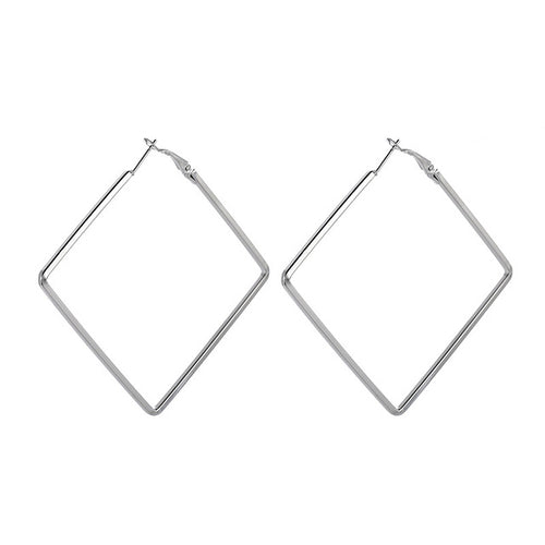 Blijery Trendy Oversize géométrique grandes boucles d’oreilles pour femmes